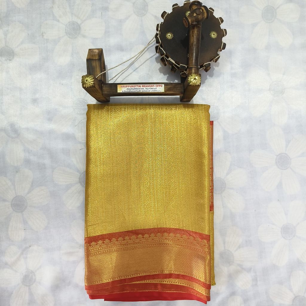 Bridal Tissue Cotton Saree with Blouse