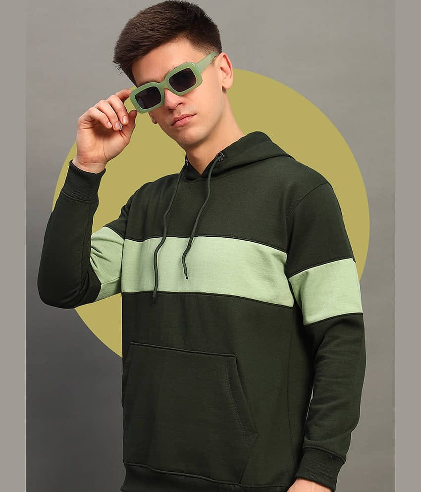 THE CASUALS Cotton Blend Hooded Men's Sweatshirt - Brown ( Pack of 1 )