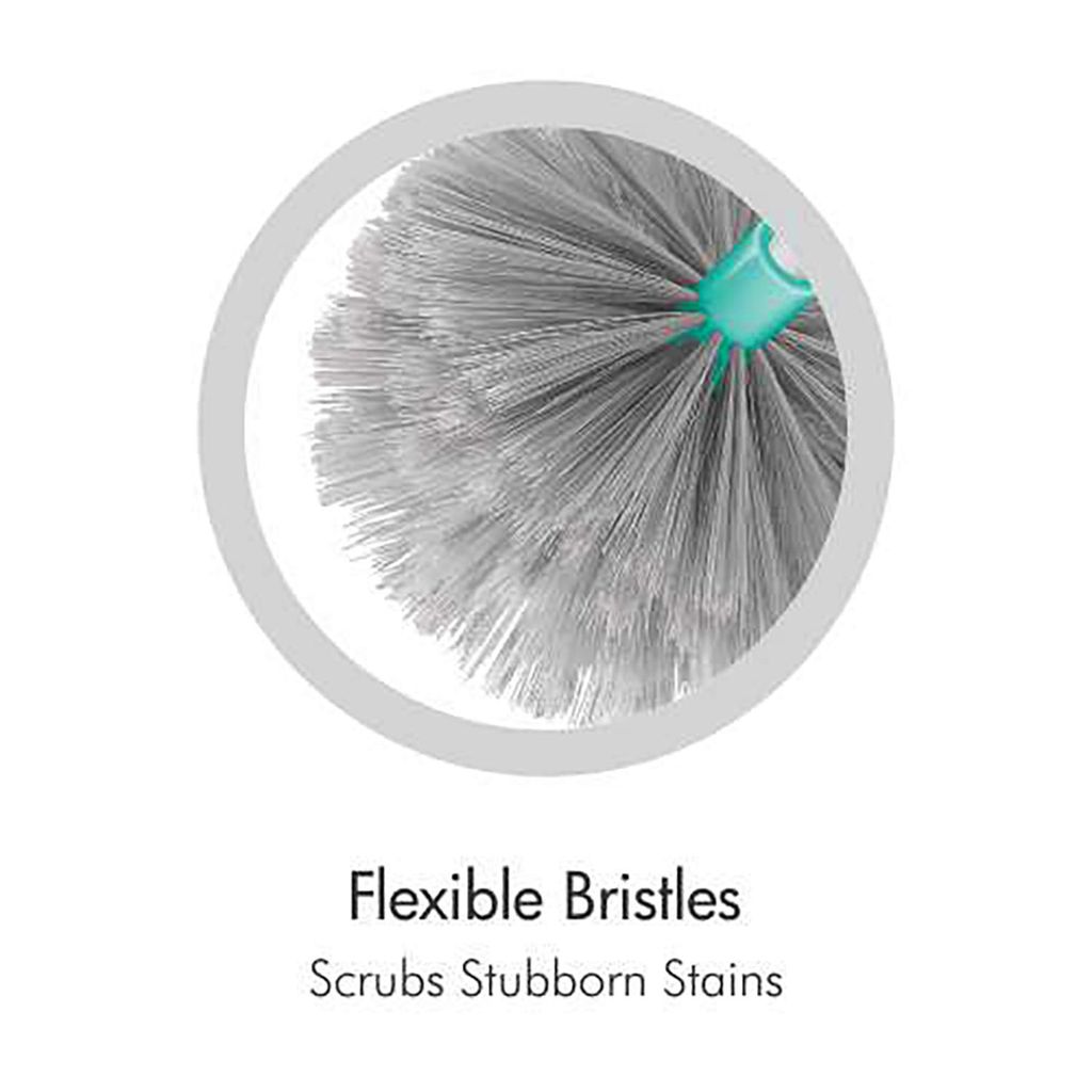 Spotzero by Milton Plastic Web Blaster Jala Cleaning Broom/Brush with Long Extendable Handle and Flexible bristles (Aqua Green)