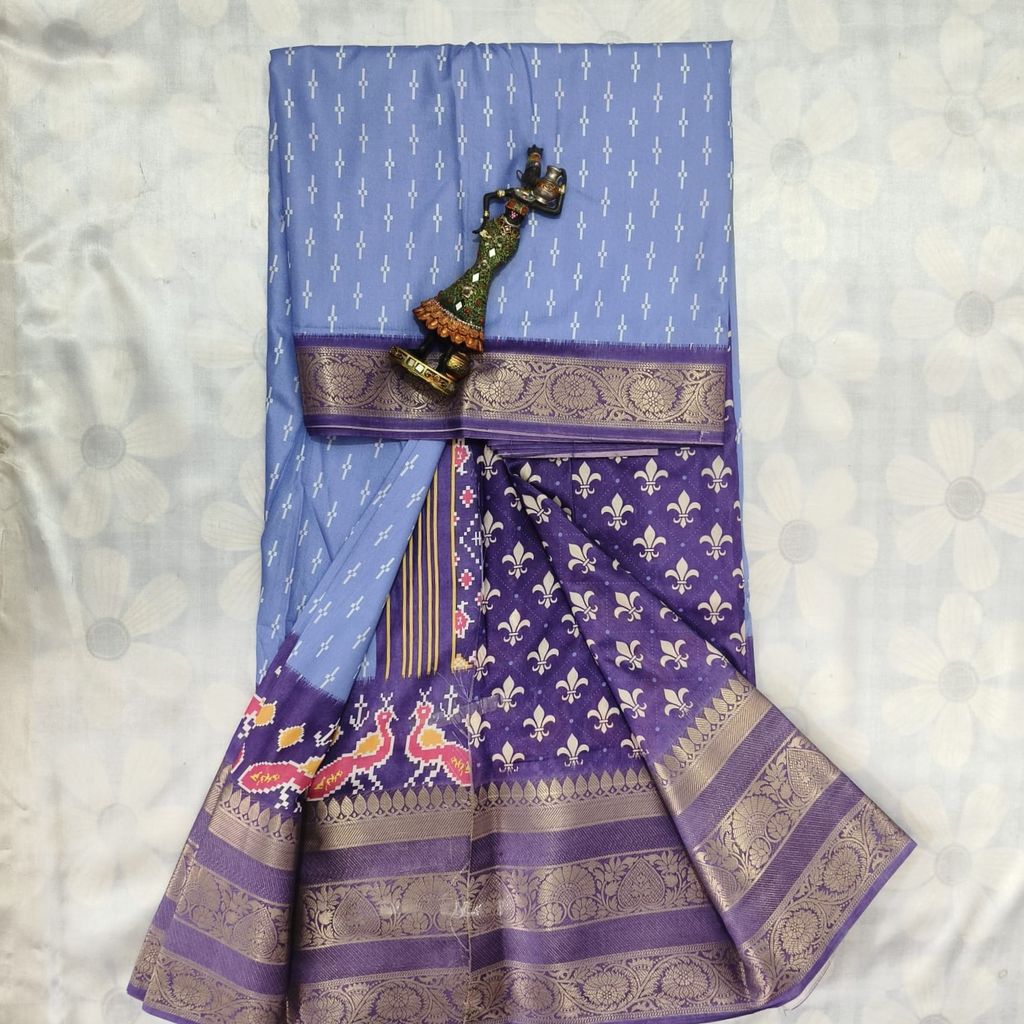 Poochampally Silk Saree With Blouse
