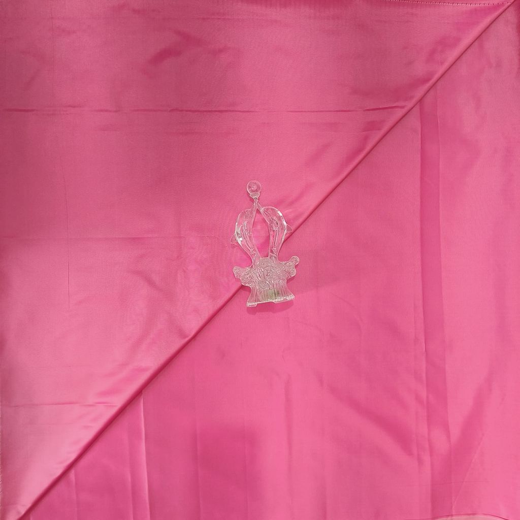 Soft Silk Saree with Blouse - Hot Pink