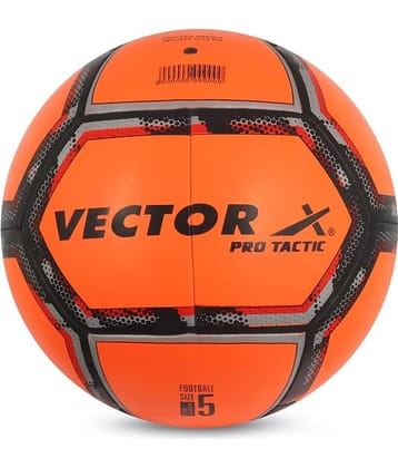 Vector X - Orange Synthetic Leather Football ( Pack of 1 )