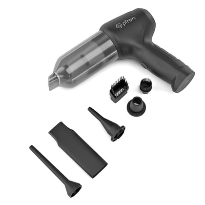 pTron NeoVac X1 14kPA Powerful Suction 80W Cordless Handheld Car/Home Vacuum Cleaner with Blower, HEPA Filter, High Torque DC Motor, Compact & Lightweight, Rechargeable, Multiple Attachments (Black) pTron NeoVac X1 14kPA Powerful Suction 80W Cordless Han