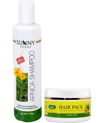 SUNNY HERBALS Hair Pack 100 gm & Arnica Shampoo 150 mL