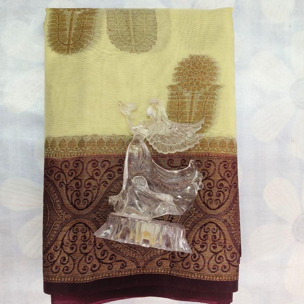 Silk Cotton Saree with Blouse