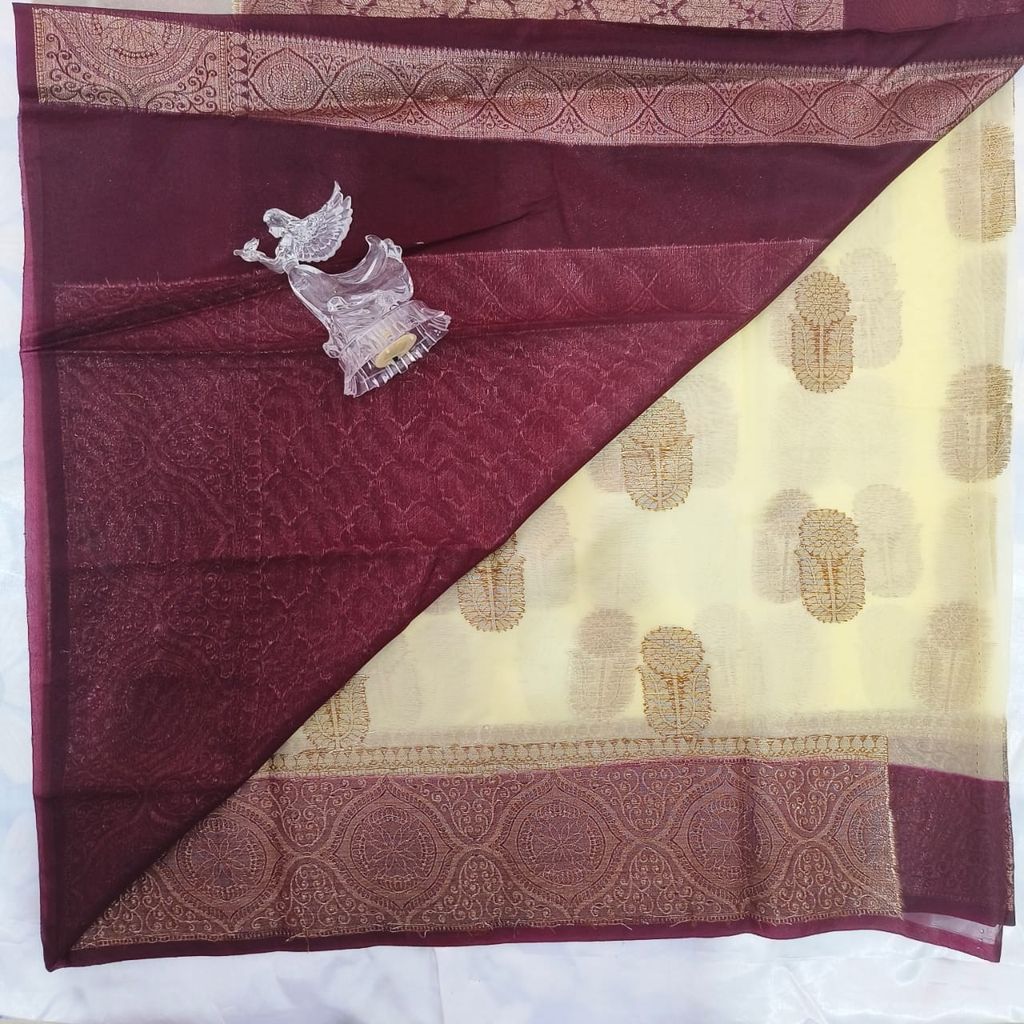 Silk Cotton Saree with Blouse