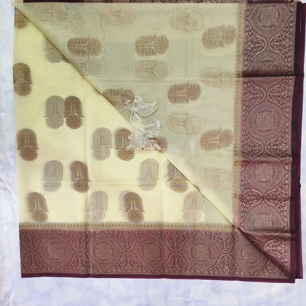 Silk Cotton Saree with Blouse