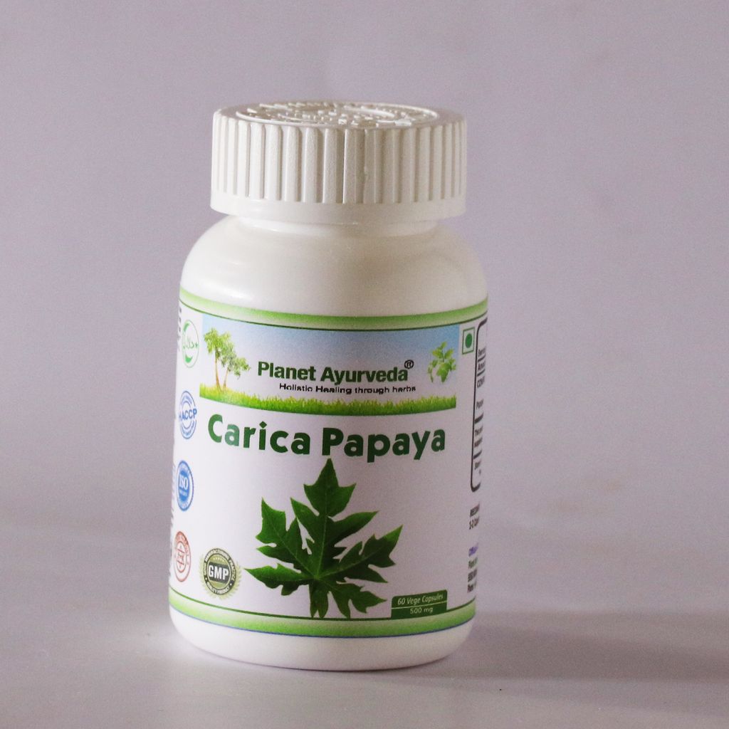 Planet Ayurveda Carica Papaya Capsules (60 CAP)