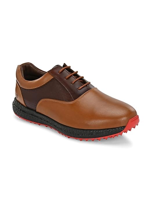 Elegant Men HITCARO Men's Leather Lace-up Professional Golf Shoes 2025 at ShopCircuit | ONDC