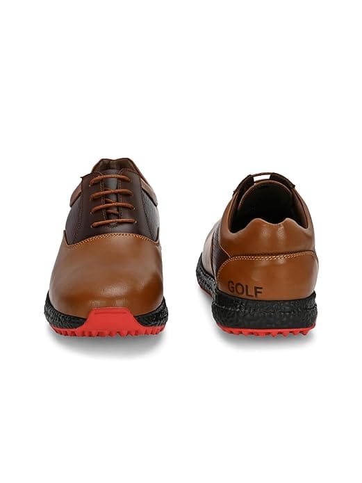 Elegant Men HITCARO Men's Leather Lace-up Professional Golf Shoes 2025 at ShopCircuit | ONDC