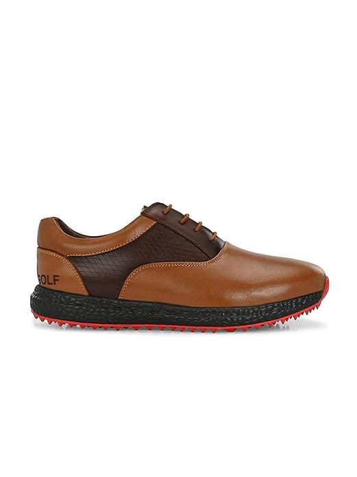 Elegant Men HITCARO Men's Leather Lace-up Professional Golf Shoes 2025 at ShopCircuit | ONDC