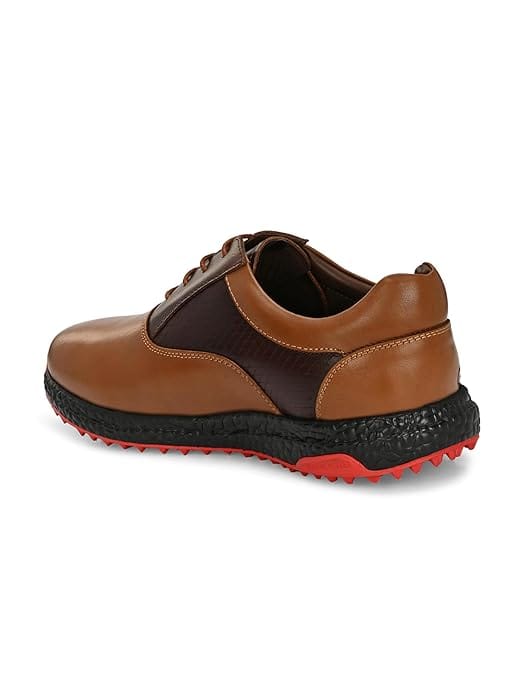 Elegant Men HITCARO Men's Leather Lace-up Professional Golf Shoes 2025 at ShopCircuit | ONDC