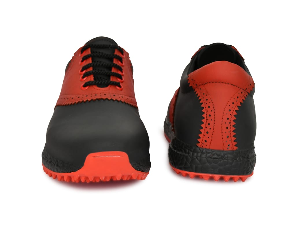 Chic Men HITCARO Men's Leather Lace-up Professional Golf Shoes 2025 at ShopCircuit | ONDC