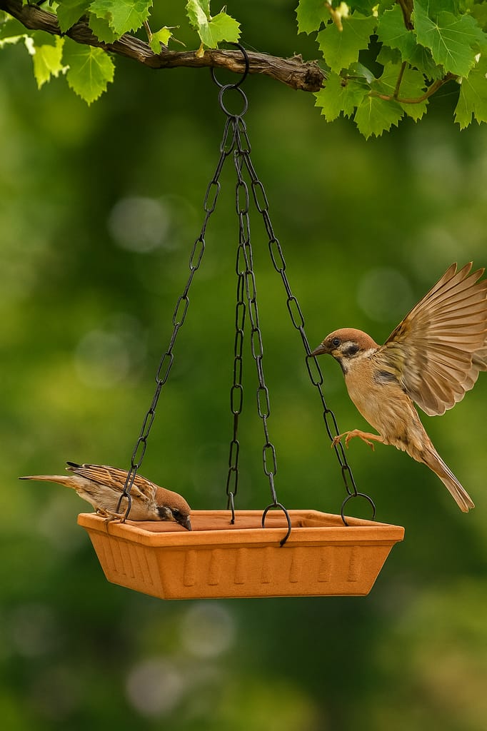 Ami Jivdaya Bird Bath trey.