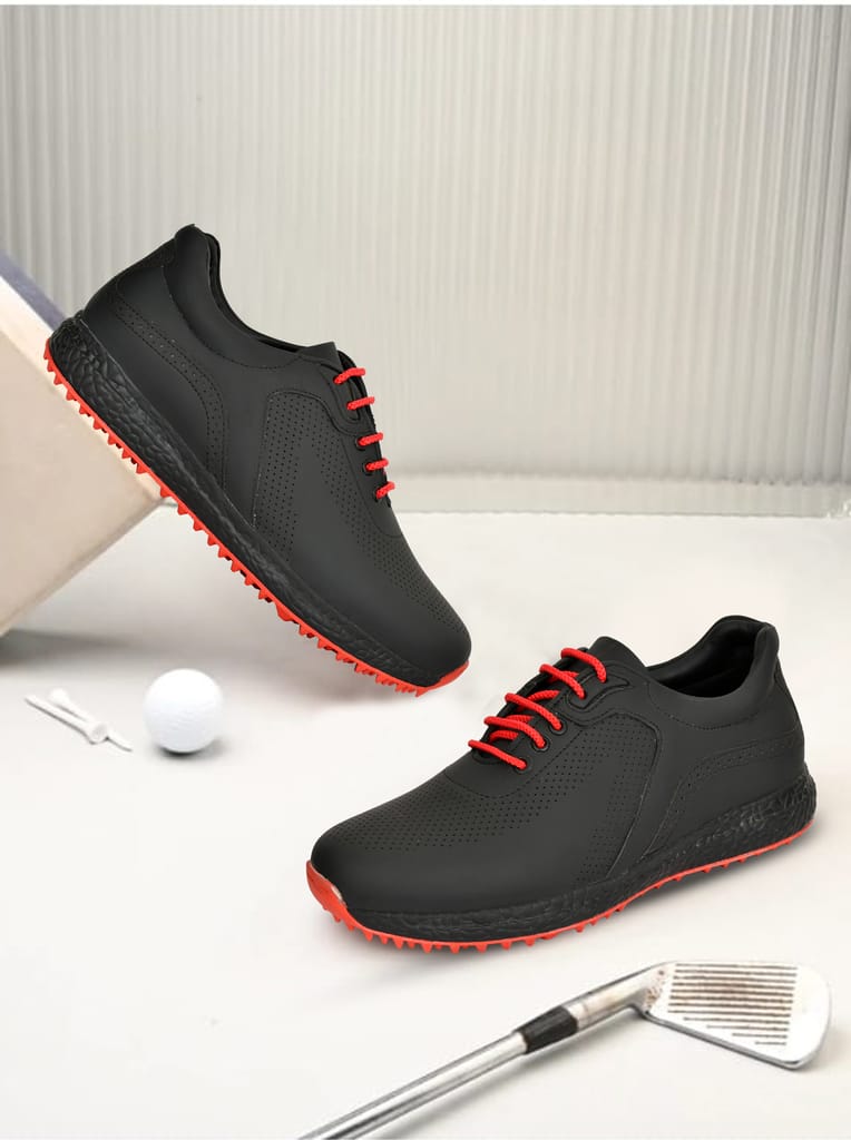Exclusive Men HITCARO Men's Leather Lace-up Professional Golf Shoes 2025 at ShopCircuit | ONDC