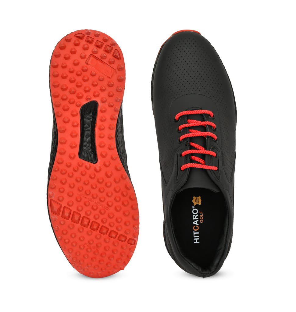 Exclusive Men HITCARO Men's Leather Lace-up Professional Golf Shoes 2025 at ShopCircuit | ONDC
