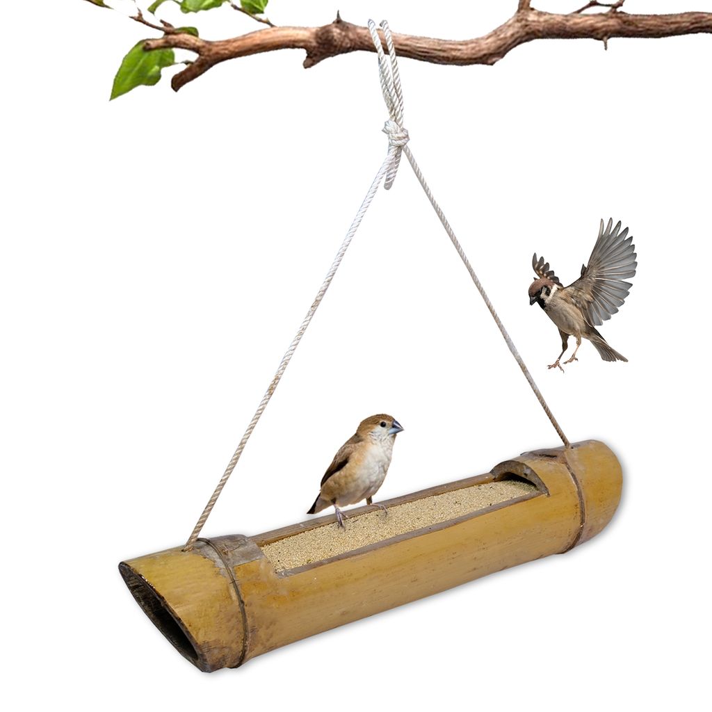 Ami Jivdaya Bamboo Bird Feeder.