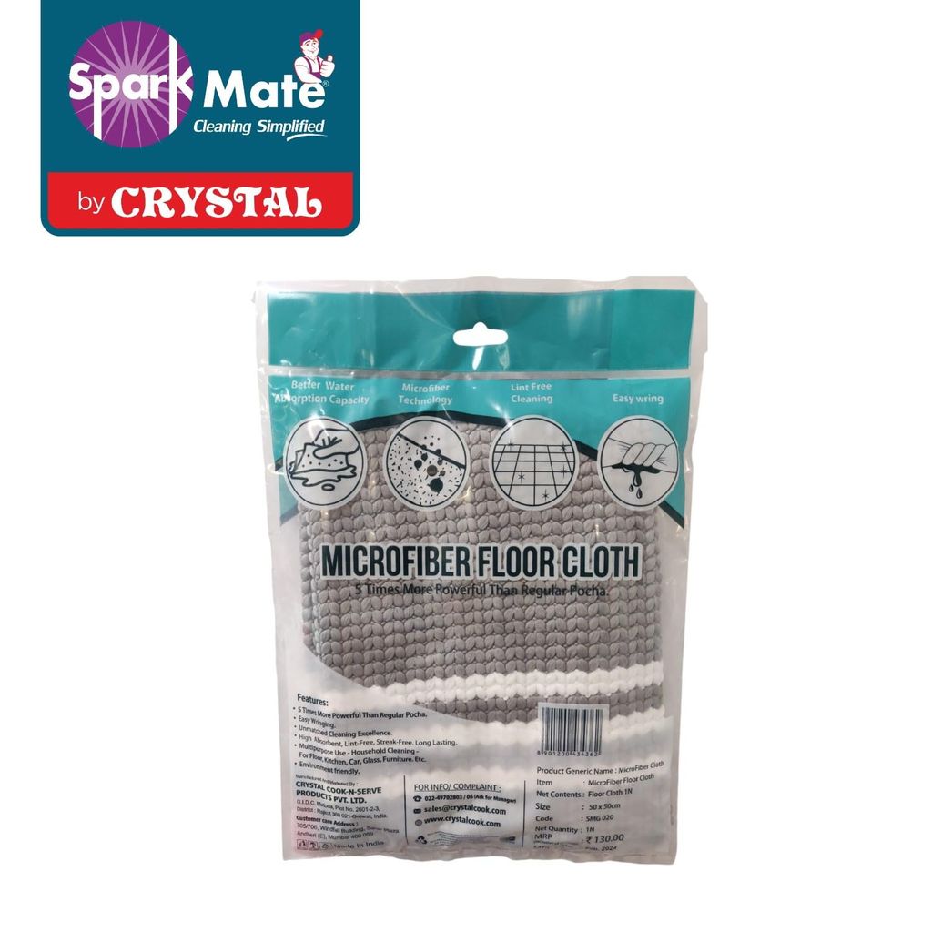 Sparkmate by Crystal Microfiber Floor Cloth , Pack Of 1