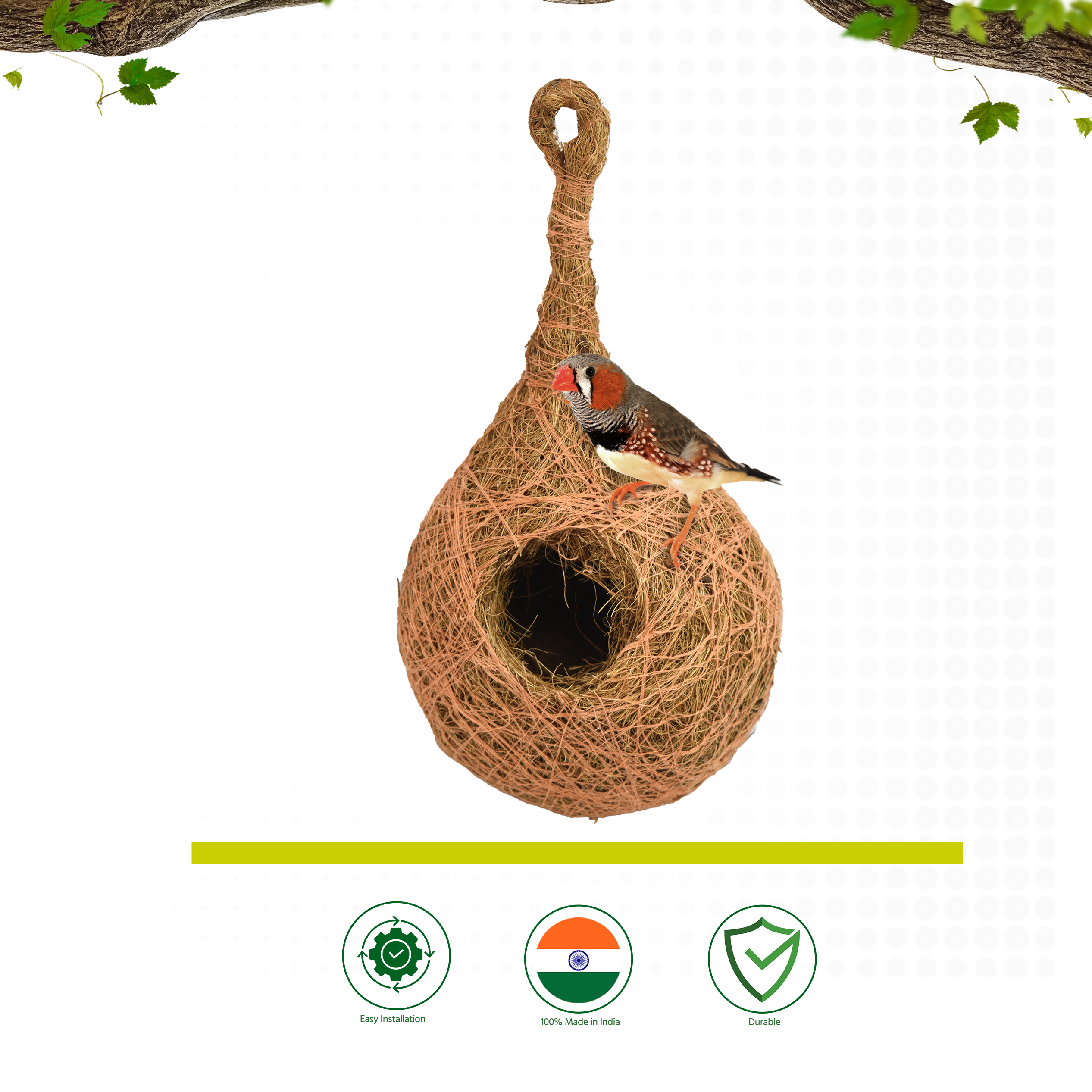 Ami Jivdaya Coir Bird Nest.