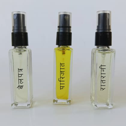 Belpatra Parijat Raatrani 8ml each alcohol free perfume homemade