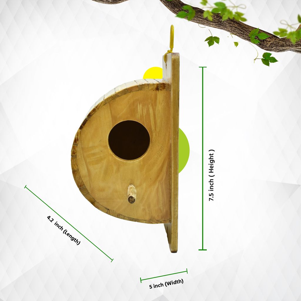 Ami Jivdaya 1 Family Wooden Bird House. No8