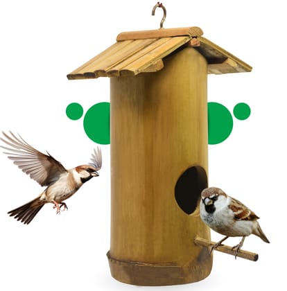 Ami Jivdaya Bamboo Bird Howse. ( Pack Of 1)