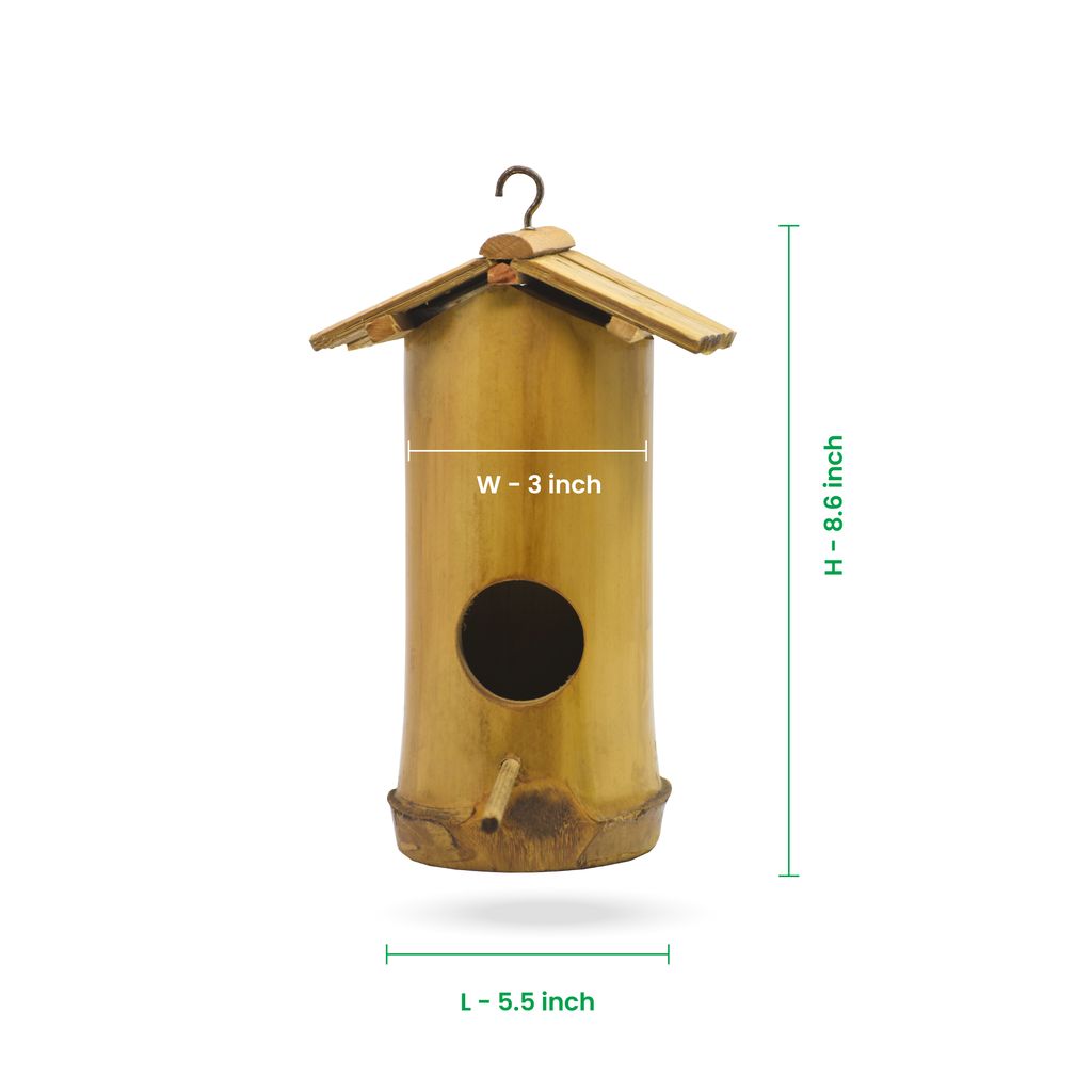 Ami Jivdaya Bamboo Bird Howse. ( Pack Of 1)