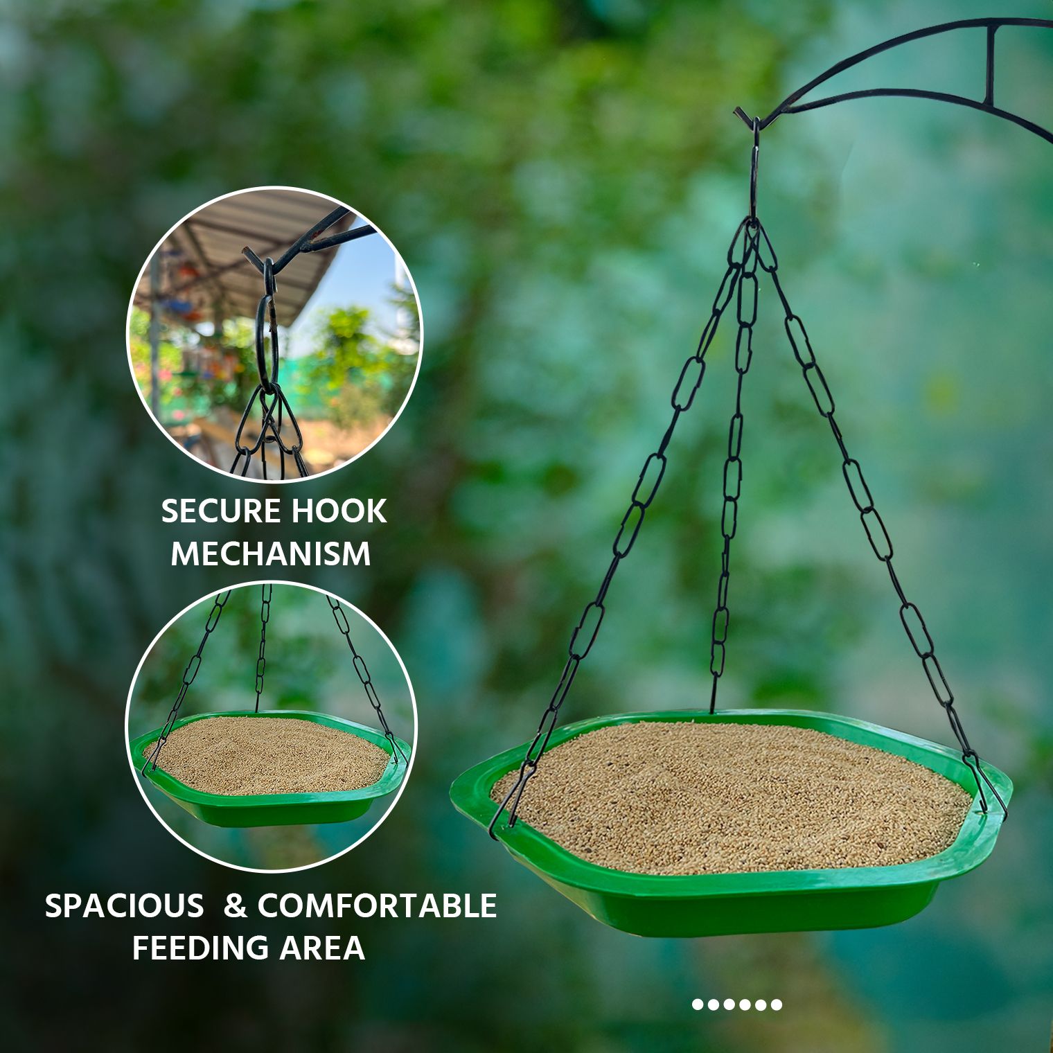 Ami JIvdaya Big Size Bird Feeder & Water Drinker Pack Of 1