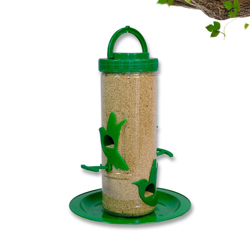Ami JIvdaya Medium Bird Feeder Green ( Pack Of 1)