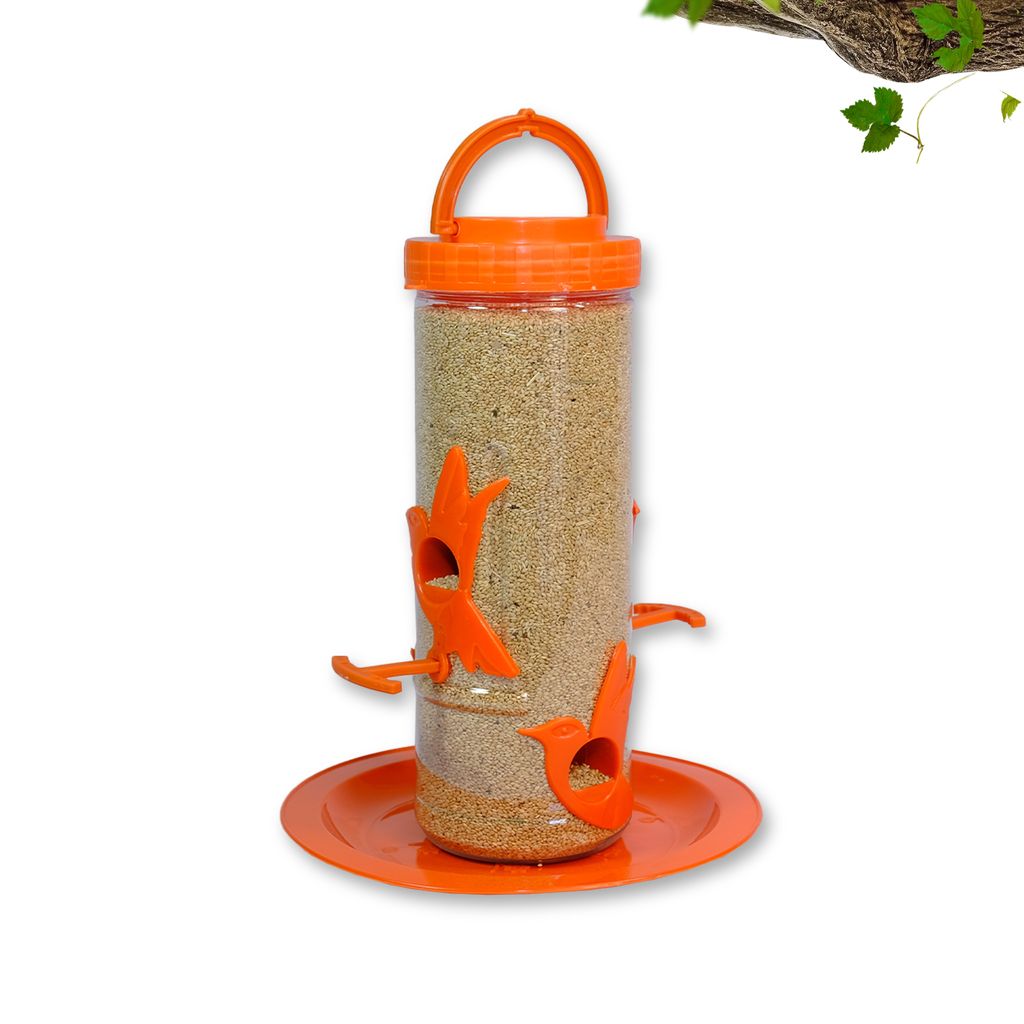 Ami JIvdaya Medium Bird Feeder Orange Pack Of 1