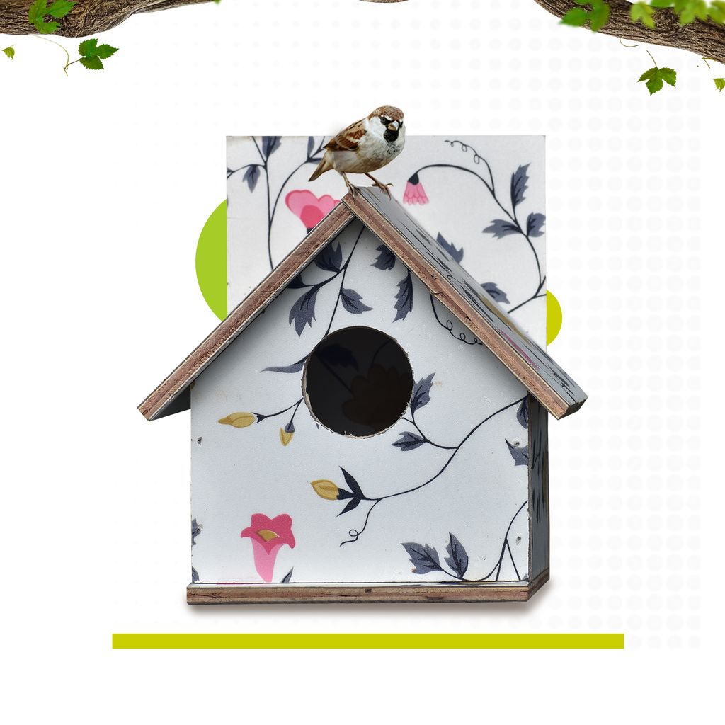 Ami JIvdaya Hut Shaped Bird Home.