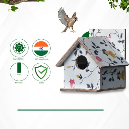 Ami JIvdaya Hut Shaped Bird Home.