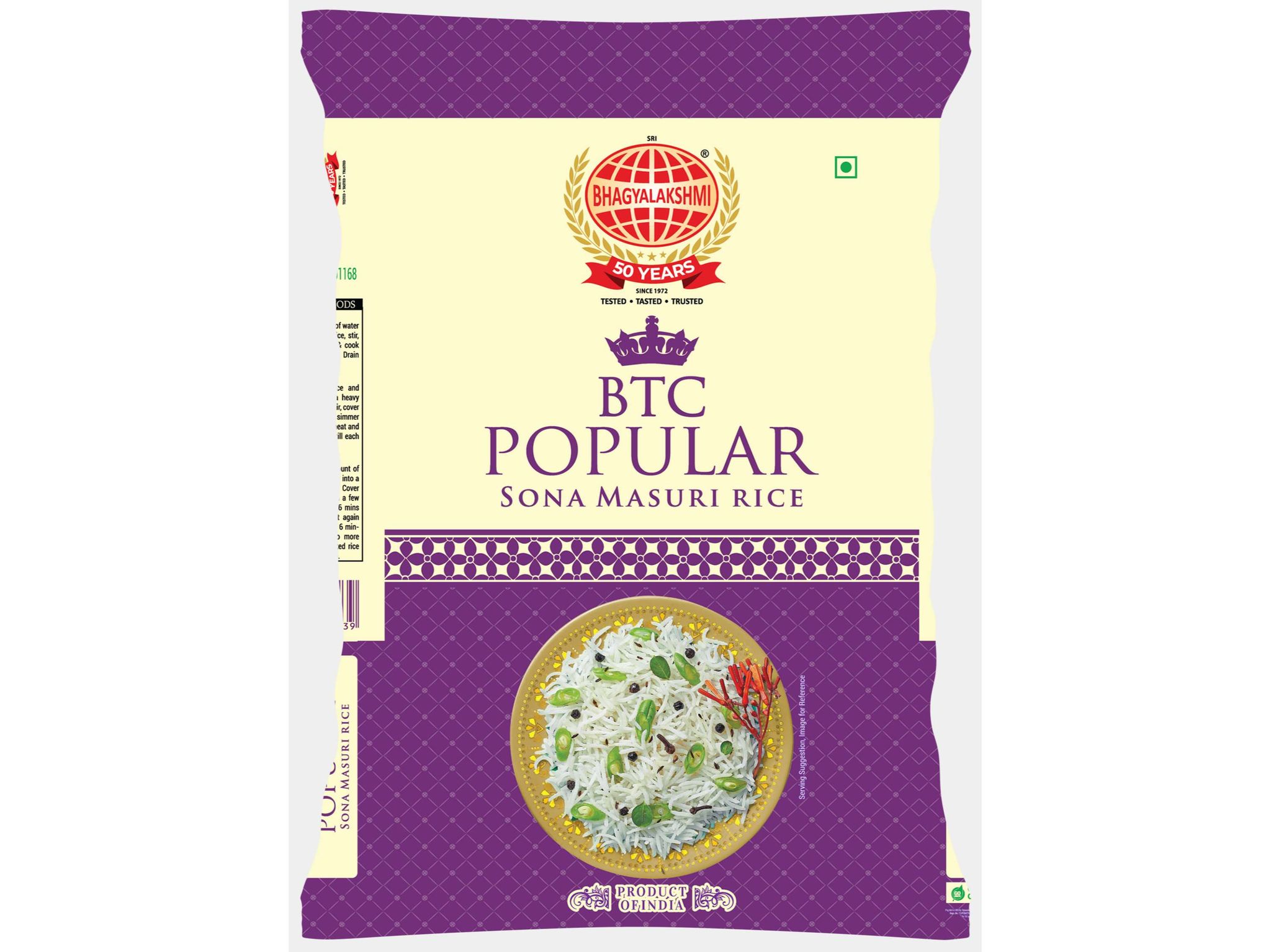 BTC Popular Sona Masuri Steam Rice - 10 Kilogram