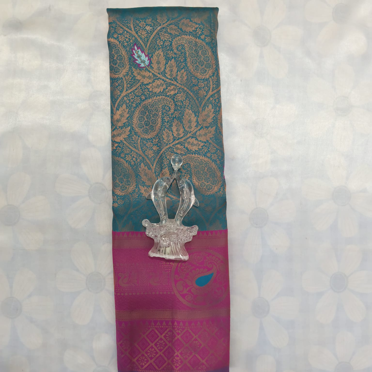 Kubera Silk Cottton Saree with Blouse - Sky Blue
