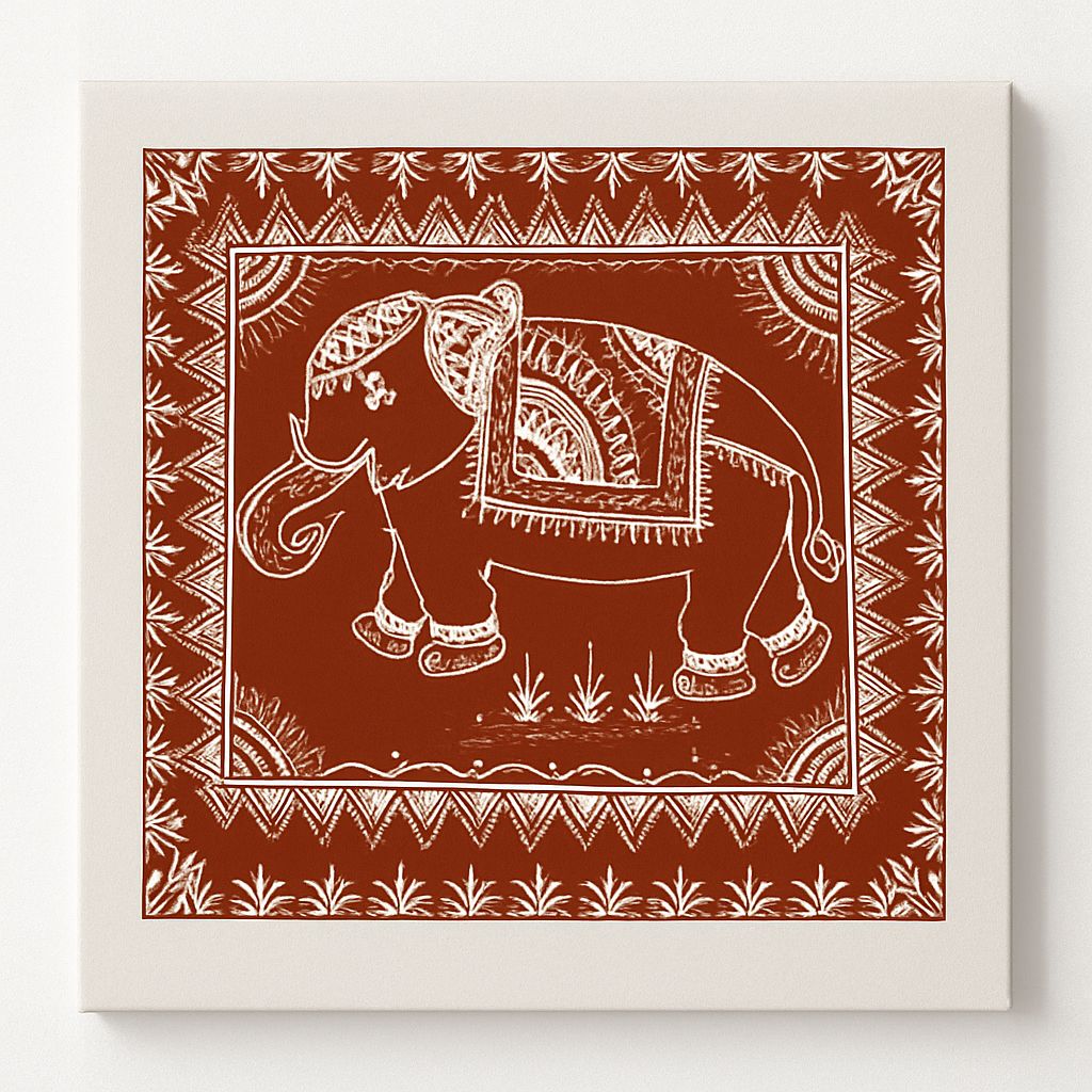 Warli-inspired Folk Art