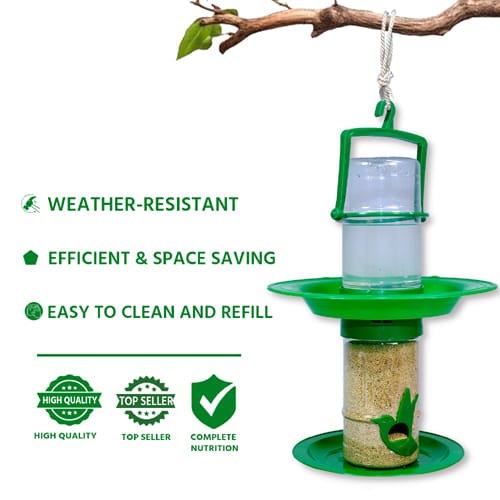 Ami Jivdaya Small Double Decker 2 In 1  Feeder.