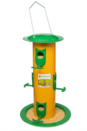 Amijivdaya 6 Nozzle Metal Bird Feeder.