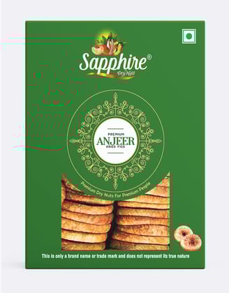 Sapphire Dry Nuts Premium Anjeer Dried Figs Standard Green 250gm