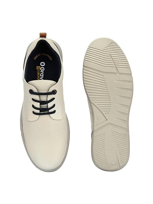 Chic Men Egroose Men's Zero Gravity Premium Genuine Leather Sneaker Casual Shoes for Men Stylish