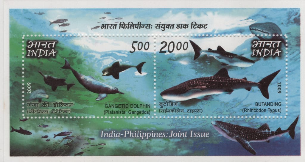 Shobhaphila's India Philipines Joint Issue Indian Miniature Sheet Stamp (16th oct 2009 )