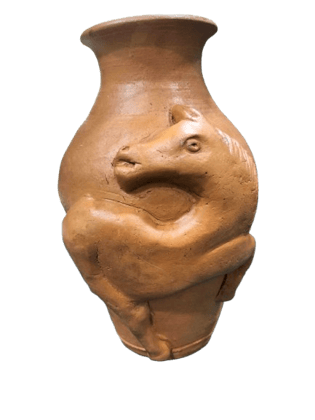 Decorative Flower Pot Horse Design