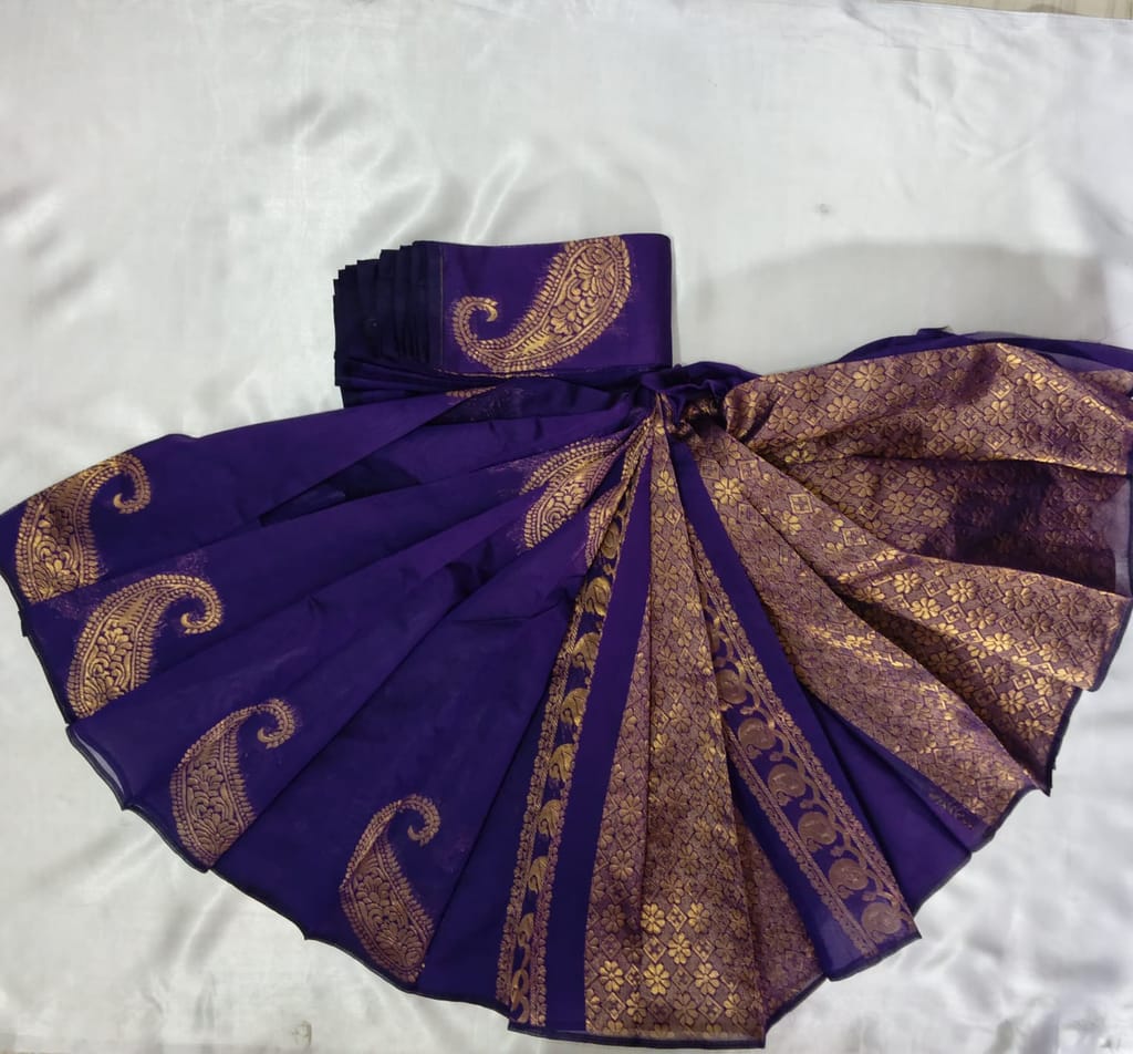 Pure Cotton Saree with Blouse  Mango design