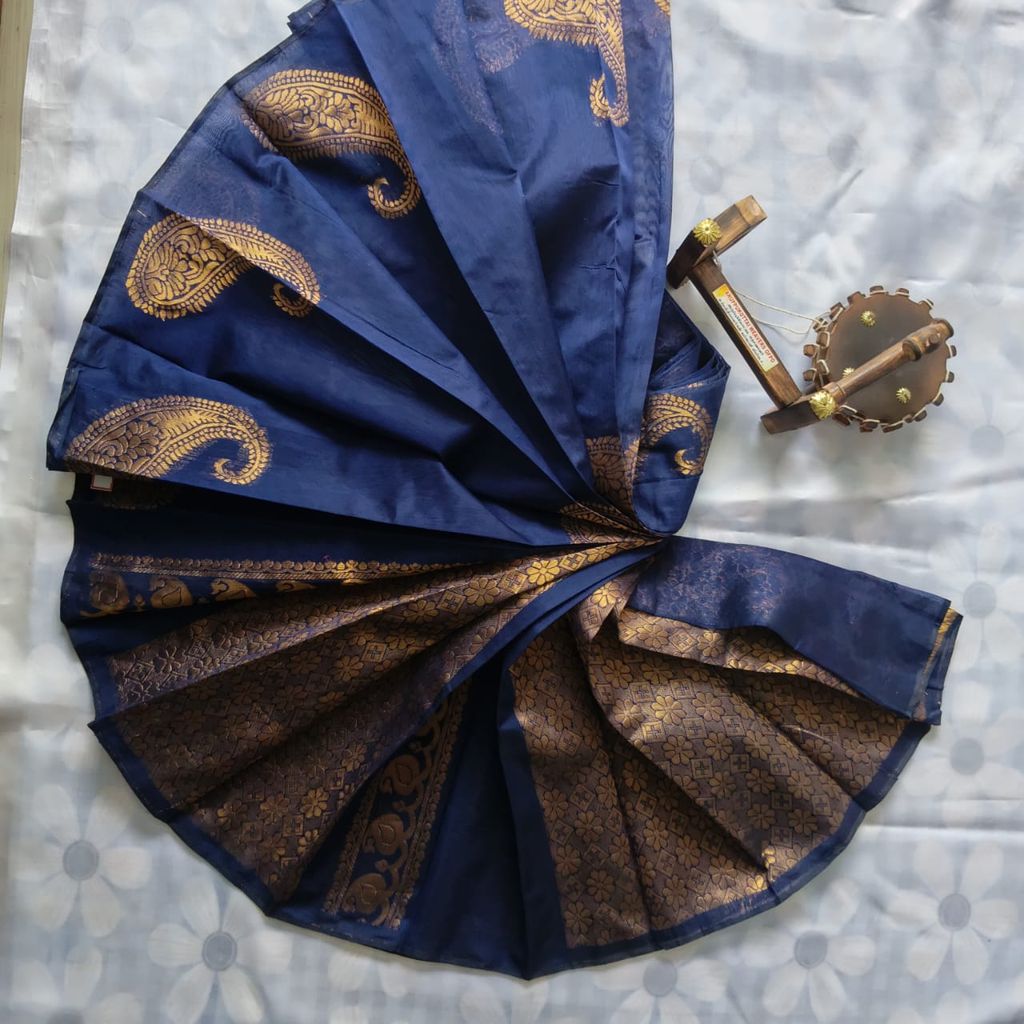 Pure Cotton Saree with Blouse  Mango design