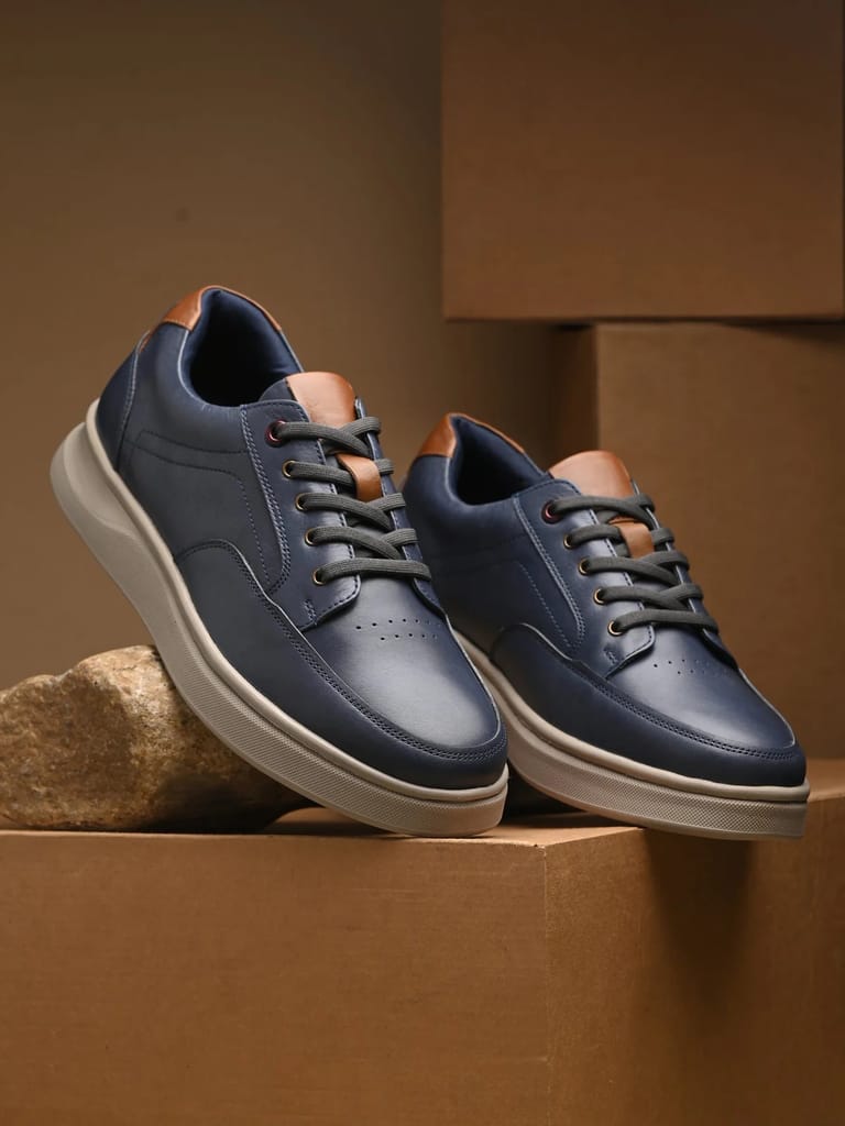 Best Men Egroose Men's Zero Gravity Premium Genuine Leather Sneaker Casual Shoes for Men Stylish