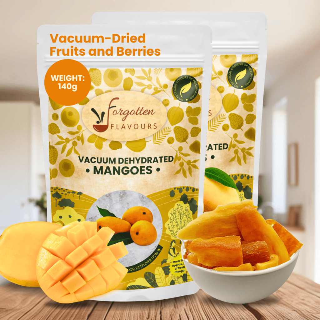 Forgotten Flavours Dehydrated Mango Candy | Fruit Candy | Vaccum Dehydrated | No Artificial Preservatives or Color | No Added Sulphur (Mid, 1)