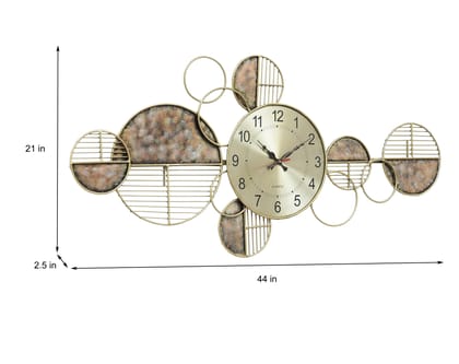 Modern Decorative Wall Clock with Artistic Design & Ambient Lighting