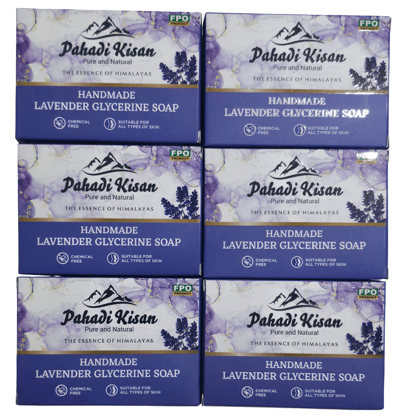 Lavender Glycerine Soap (Pack of 6)