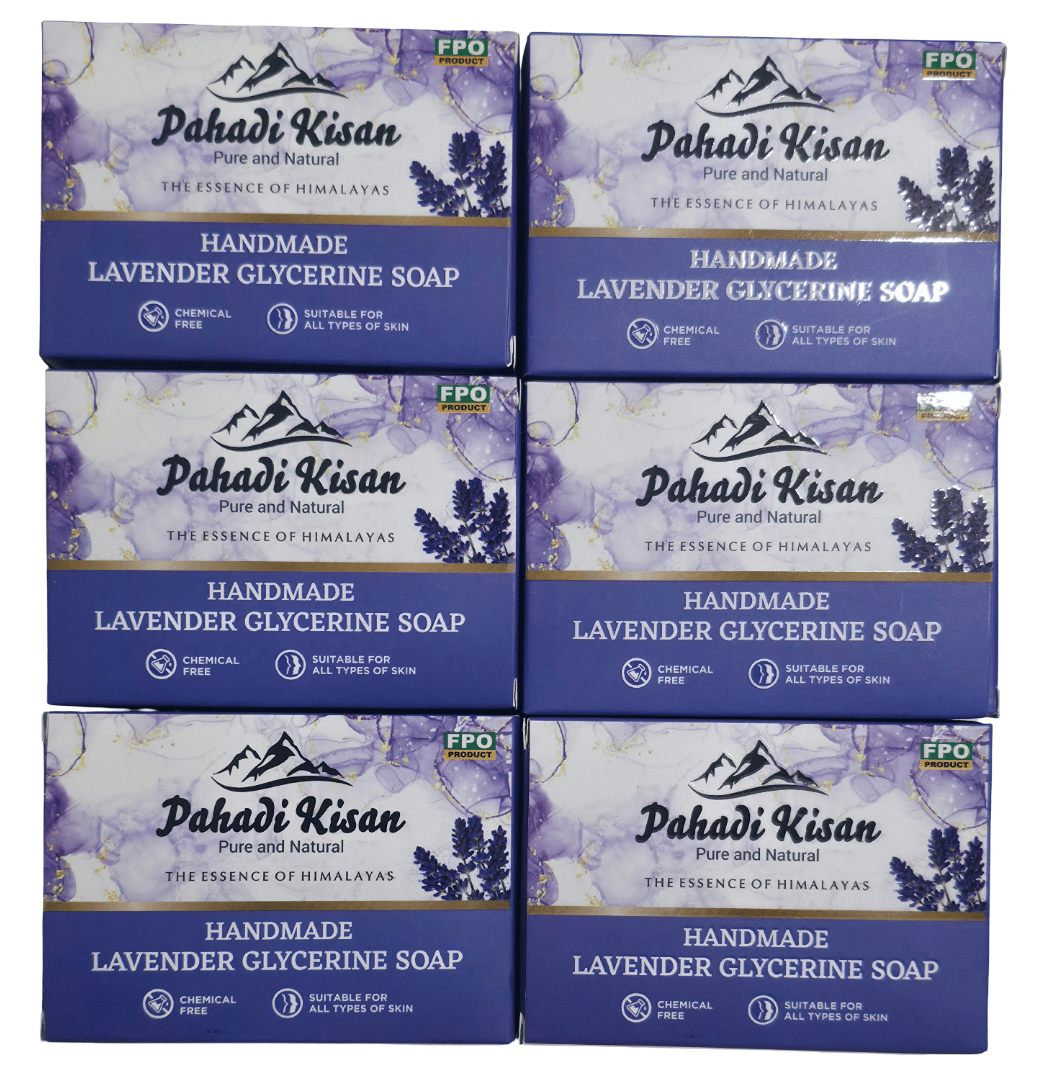 Lavender Glycerine Soap (Pack of 6)