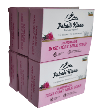Rose Goat Milk Soap (Pack of 6)