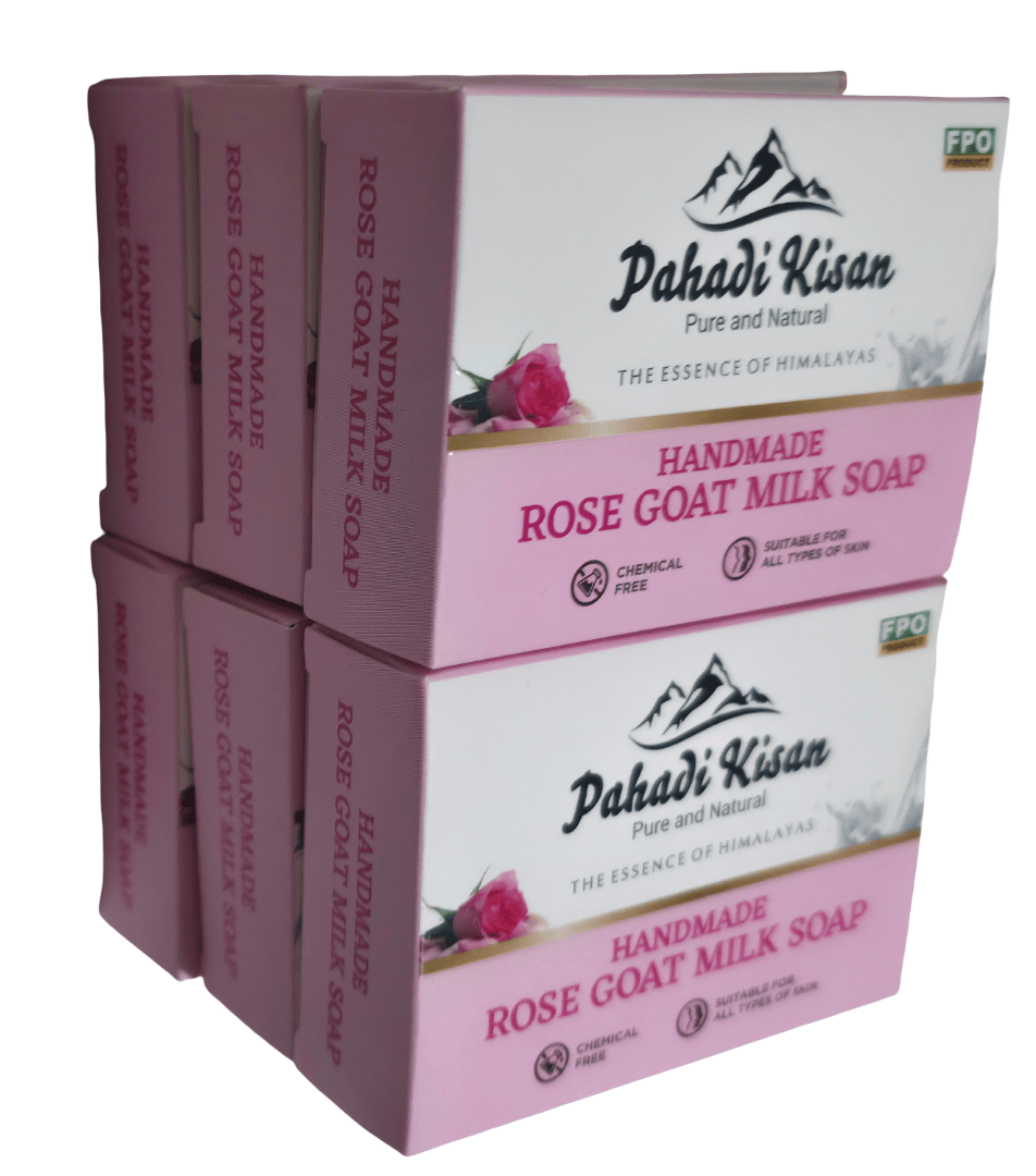 Rose Goat Milk Soap (Pack of 6)